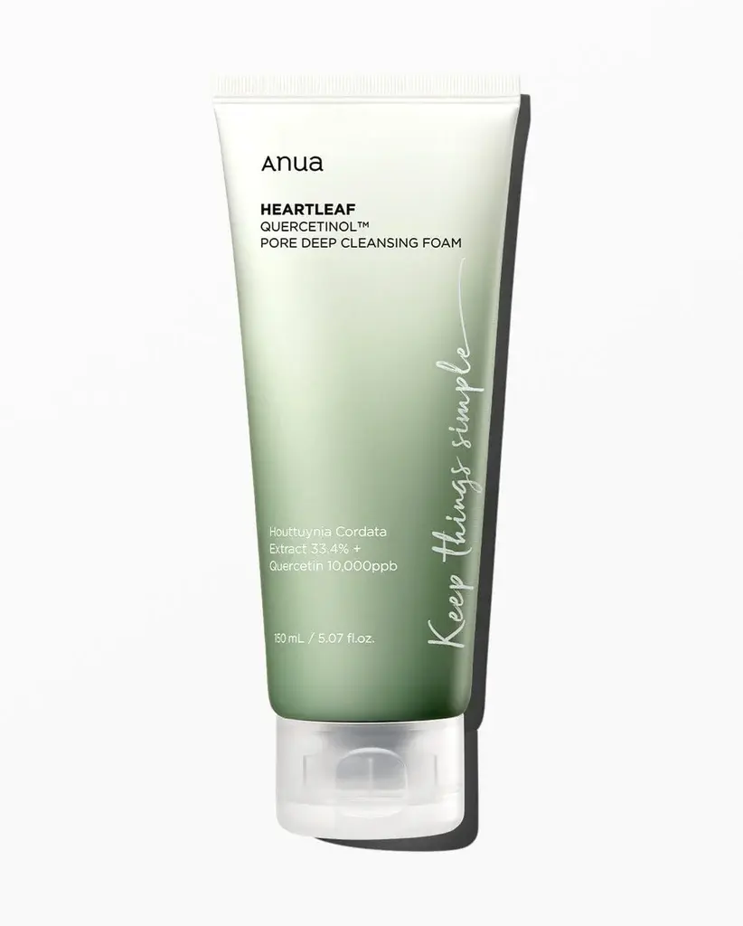 Anua heart leaf quercetinol pore deep cleansing foam 150ml