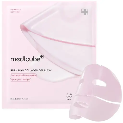 Medicube PDRN Pink Collagen Gel Sheet Mask, Each Mask