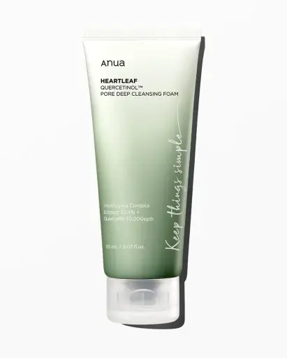 Anua heart leaf quercetinol pore deep cleansing foam 150ml